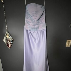 Holt Renfrew Lilac Strapless Gown – Elegant Floor-Length Formal Dress